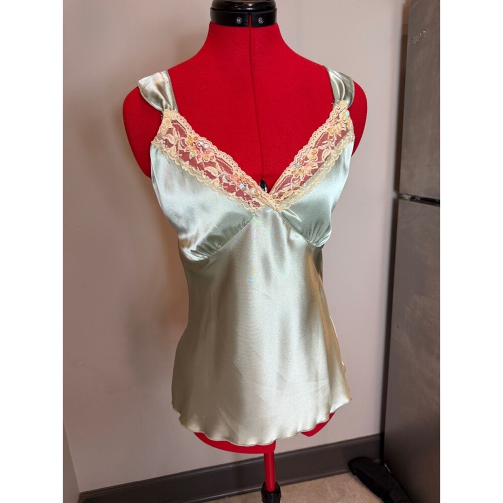 Vintage RAVE Satin Cami Size Medium